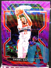 2021-22 Panini Prizm Purple Wave #125 Daniel Gafford Washington Wizards